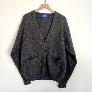 Pendleton - 100% pure Shetland wool cardigan sweater - men’s size medium